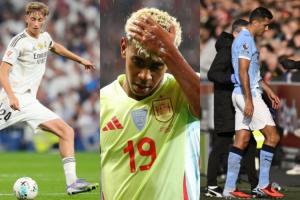 亚马尔、罗德里、赫伊森因故退出西班牙国家队本期大名单，三人分别来自前中后三条线。