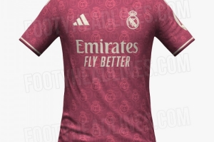 皇马26/27赛季第三客场球衣预测：主体为粉色，融入拉丁美学元素
