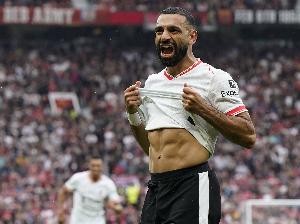 身价仅及巅峰期三分之一，33岁萨拉赫估值缩水至4500万欧，仍为同年龄段球员身价领跑者。