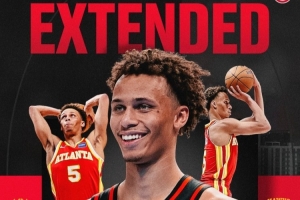 老鹰官方宣布，球队与戴森-丹尼尔斯达成提前续约协议，合同为期4年，价值1亿美元。