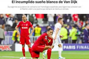 阿斯报：范戴克今夏曾主动寻求转会皇马，但皇马未予接纳。