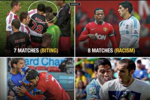 苏亚雷斯职业生涯争议不断，曾三次因咬人被禁赛，此外还涉及歧视、吐口水及飞铲对手等事件。