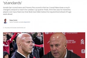 斯洛特：我们花大钱引援有很多人讨论，但我们的阵容没有厚度